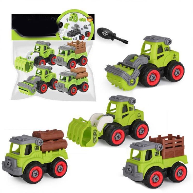 Firefighting Sanitation Farmer Construction Truck Toys Take Apart Car Toys DIY Engineering Construction Truck Toy