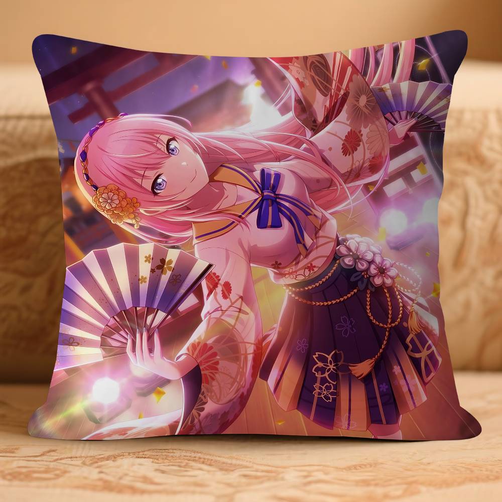 Pjsk Megurine-Luka Pillowcase Toon Gift Cushion Cover Bedroom Home Sofa Chair Seat Decor Pillow Case