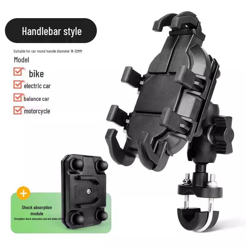 360° Rotation Shock-Absorbing Phone Holder for Bikes & Electric Vehicles