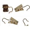 30Pcs Gold Small Curtain Clips with Hooks, Mini Metal Hook Clips for Photos, Home Decoration, Art Craft Display, Outdoor String Lights