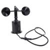 Wind Speed Sensor, 3 Cups Ultrasonic Anemometer High Accuracy with 0.8m Extendable Cable, Wind Speed Detector for Greenhouses Weather Stations Ships