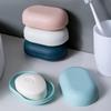 Porte-savon portable élégant avec couvercle et drainage pour la maison ou le voyage