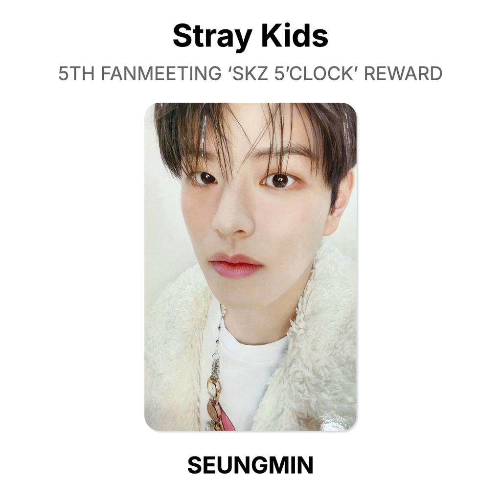 Stray Kids 5TH FANMEETING ‘SKZ 5’CLOCK’ REWARD Official Photocard