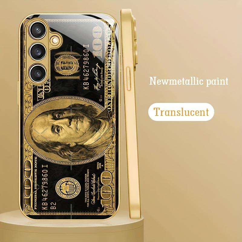 Banknote Golden Pattern Design for Phone Case Suitable for Galaxy S26 S25 S24 S23 Ultra S22 Ultra S20 Ultra 56 A72 A73 5G