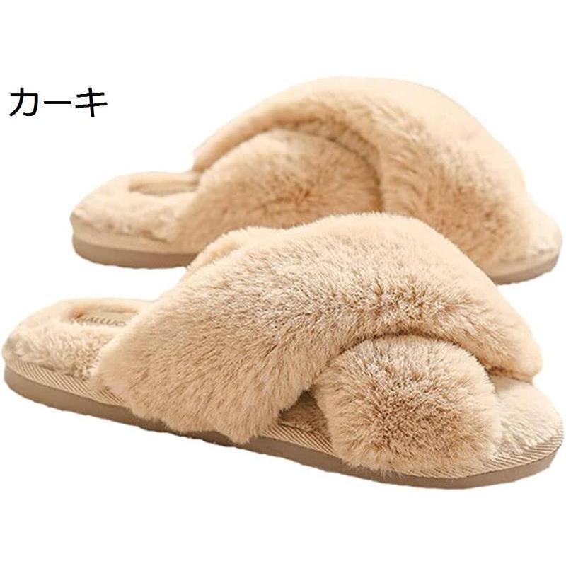 Indoor slippers, room shoes, women's slippers, winter, indoor wear, cold protection, warm, stylish, cute, fluffy, fluffy, anti-slip, lightweight