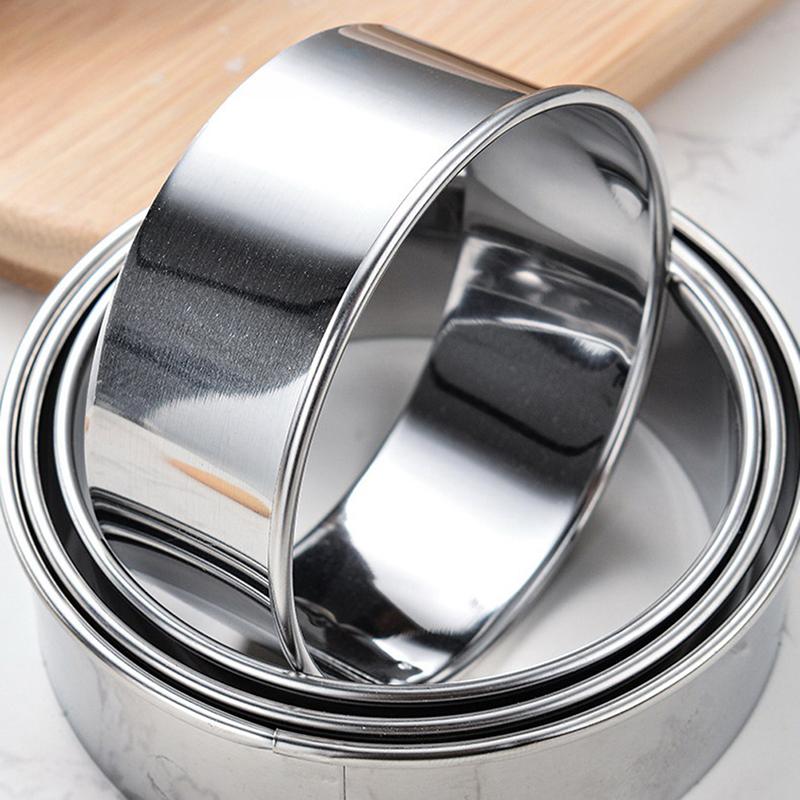 11Pcs Round Cookie Biscuit Cutters Circle Pastry Cutters Baking Circle Ring Mold