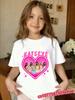 Y2K Daily Casual KATSEYE Music Children TeeCute Street Short Sleeve TopSummer Trend Outfit for Boys and Girls Young Kids