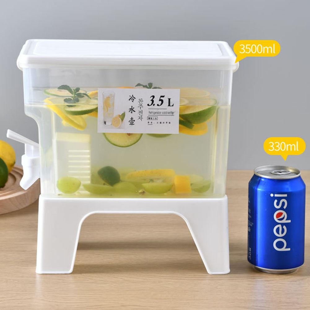 3.5L Juice Lemonade Dispenser Leakproof Beverage Dispenser with Spigot Juice Containers for Fridge for Parties Stand & Daily Use