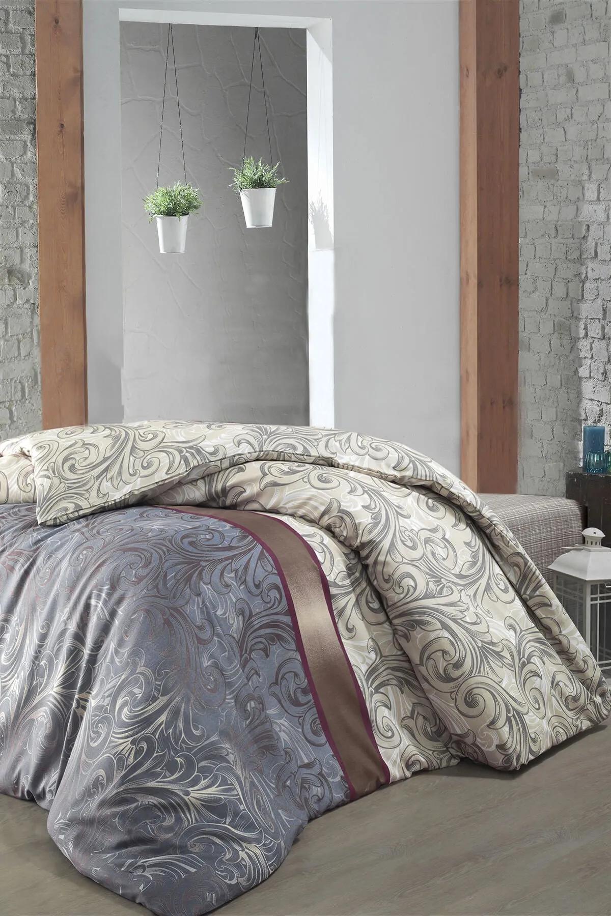 

EPeddler Home Двойной Одинарный Пододеяльник ( Одеяло ) Мешочек 200x220 cm роман серебряный/красно-желтовато-коричневый