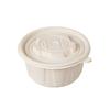Eco-Friendly 800ml Round Corn Starch Disposable Meal Box