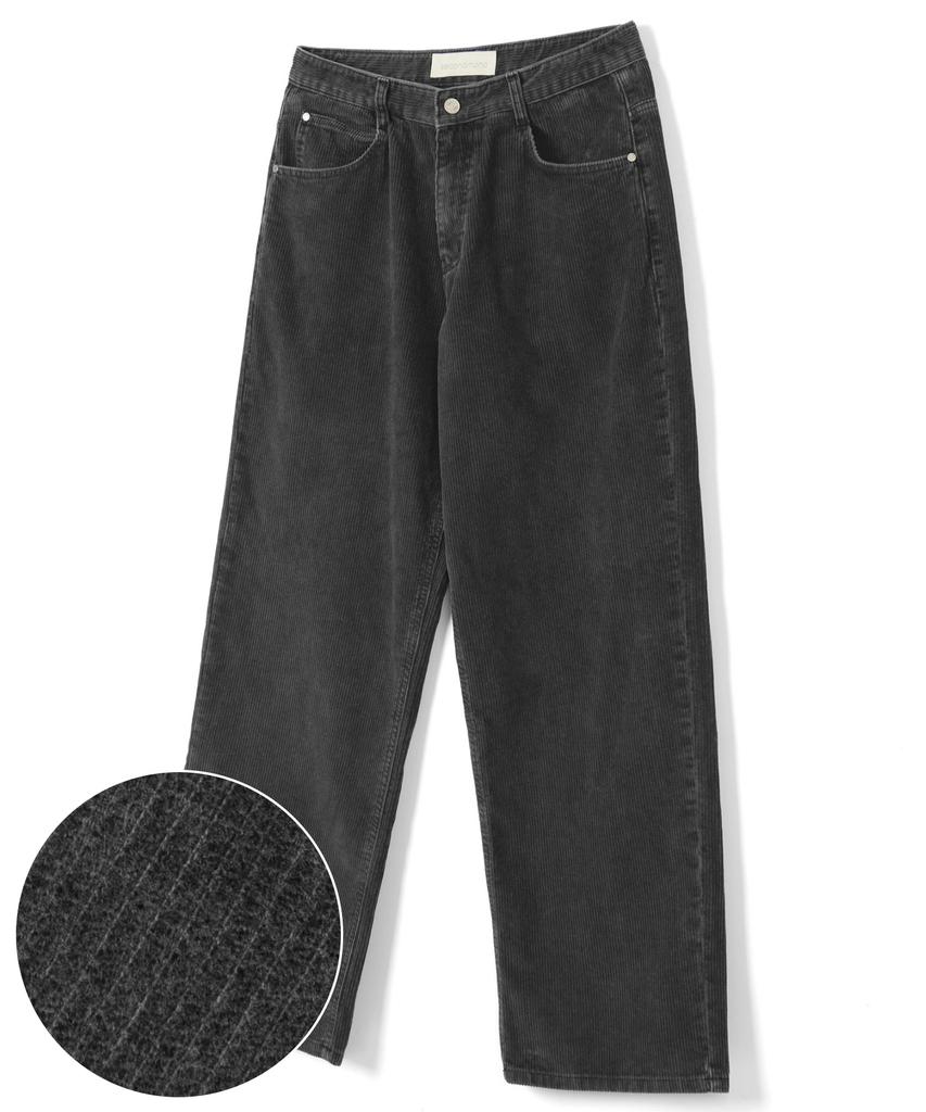 Sekeonmonollogeu Corduroy Wide Pants Dark Gray_Sept030Dgray