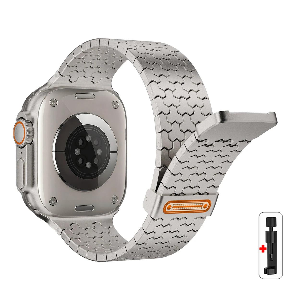 

Stainless Steel Band for Apple Watch Ultra 3 49mm 44mm 45mm 46mm 42 40 41 38mm Magnetic Strap for IWatch Series 11 10 9 8 7 6 SE Ultra 3 2 1 49mm