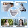 Ice Silk Sun Protections Mask For Women UV Protections Full Face-Cover With Eye Corner Guard Breathable Design