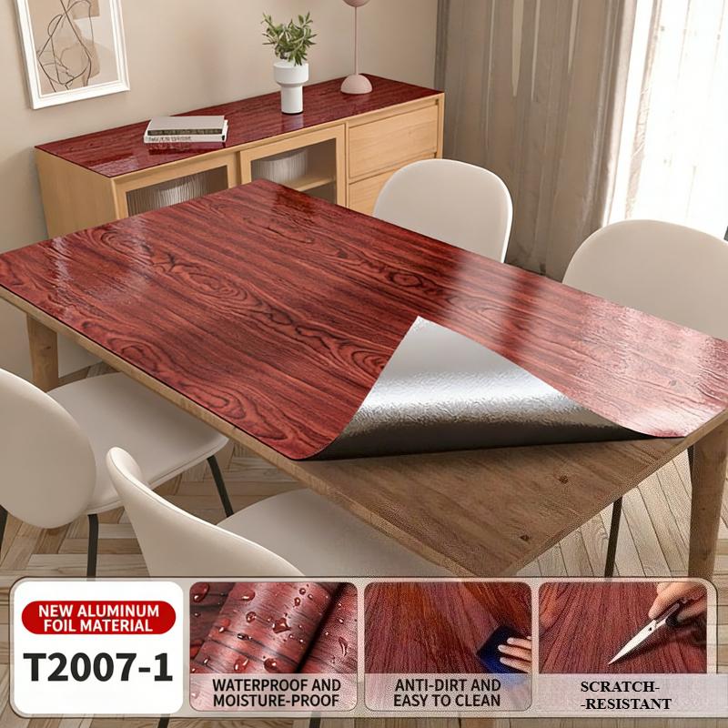 Samolepicí tapeta se vzhledem dřeva, odlepovací a nalepovací, odnímatelná, vodotěsná samolepka na zeď pro renovaci skříně, stolu, pracovní plochy, dekorace pozadí