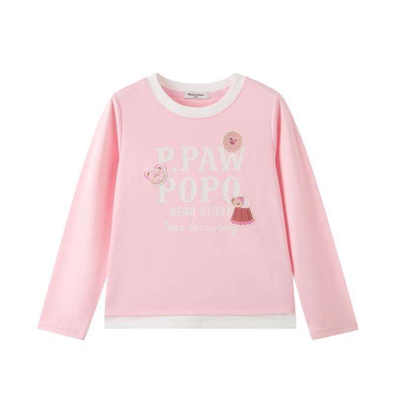 PawinPaw Cartoon Bear Girls' Long-Sleeve T-Shirt