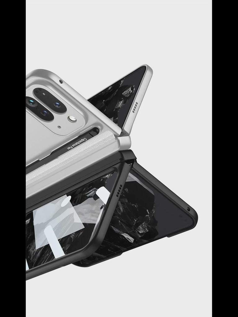 Full-Cover Bracket & Stylus Hard Case for Google Fold2 - Folding Screen Center Axis Protection