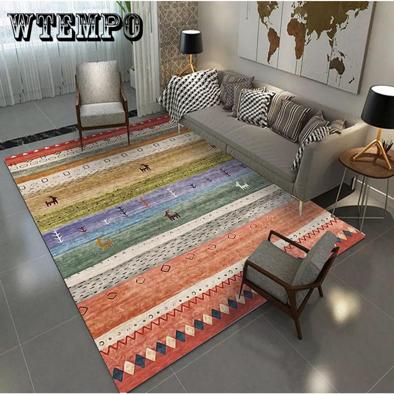 

Модный противоскользящий ковер для гостиной, столовой, спальни, коврик с цветочным современным узором, абсорбент 80cm*160cm