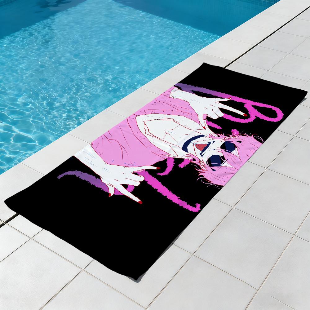 Y-yarichins anime cute B-bitch Clubs Towel Beach Quick Dry Soft Pool Towels Gift for Travel Gym Shower Camping sports