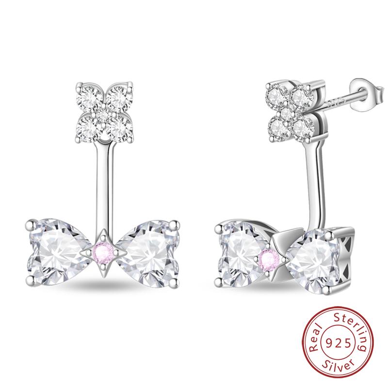 Inlaid Zircon Earrings 925 Silver Minimalist Butterfly Dragonfly Cute Claw Hoop Earrings Women Exquisite Party Jewelry