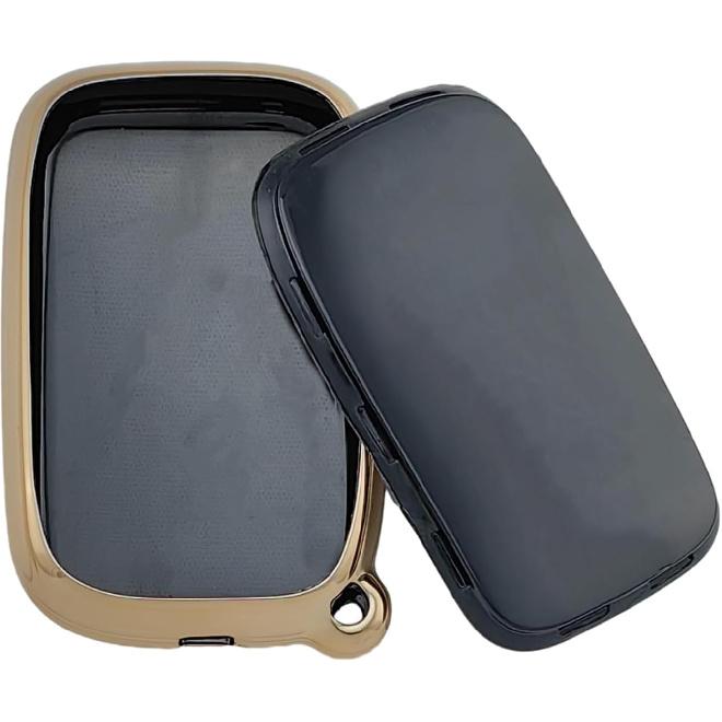 TPU Key Fob Cover Compatible with 2005-2017 Lexus CT200h ES350 GS300 GS350 GS430 GS450h GS460 Is F IS250 IS350 LS460 LS600h LX570 RX350 (Black/White)