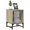 Nightstands with Glass Doors 2 pcs Sonoma Oak 35 x 37 x 50 cm