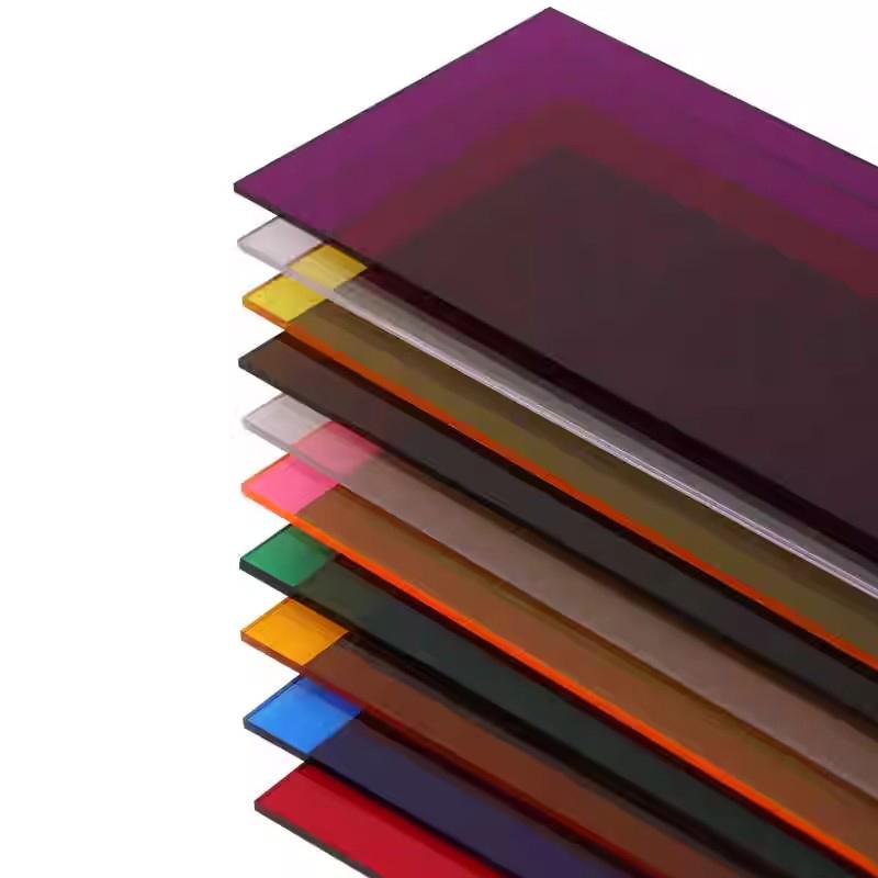 Thick 2/3/4/5mm Colorful Translucent Acrylic Sheet PMMA Plexiglass Plastic Plate For DIY/Display Projects/Wedding&Home Decor