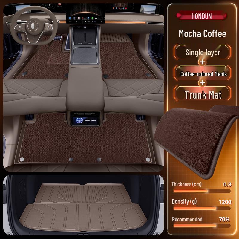 2026 Hongqi S9 TPE Floor Mats: Full Set Interior Carpet for Five Seats
