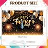 Frohen Vatertag Banner Krone Dekoration Vater Feier Kulisse Daddy Feier Kulisse Schnurrbart Design Für Vatertag