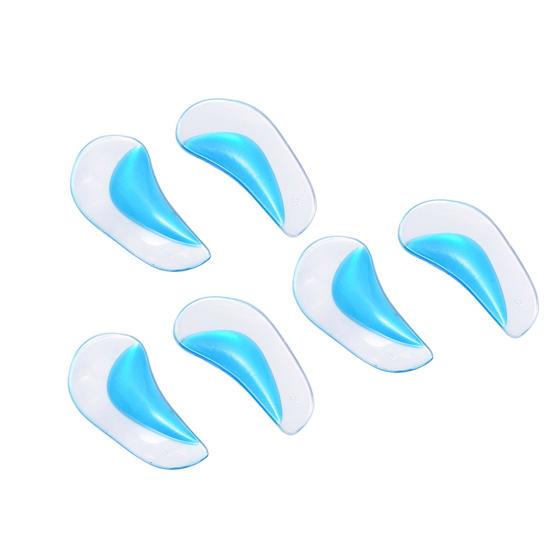 1/2/3 Pairs Gel Arch Support Insoles Kids Adults Flat Feet Orthopedic Pads Self-Adhesive Shock Absorption Plantar Fasciitis Relief Inserts Cushions