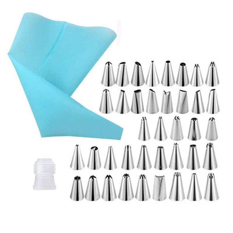 Piping Nozzle Set, Cream Nozzle Set Stainless Steel Piping Nozzle Baking Tools Complete Set of Cake Piping Nozzles