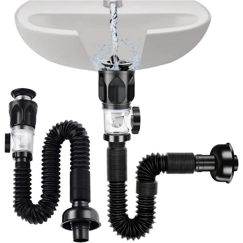 Rura spustowa zlewu Umywalka Rura spustowa poprzeczna Wysuwany filtr dezodoryzujący Umywalki łazienkowe Antyzatykające Akcesoria kuchenne