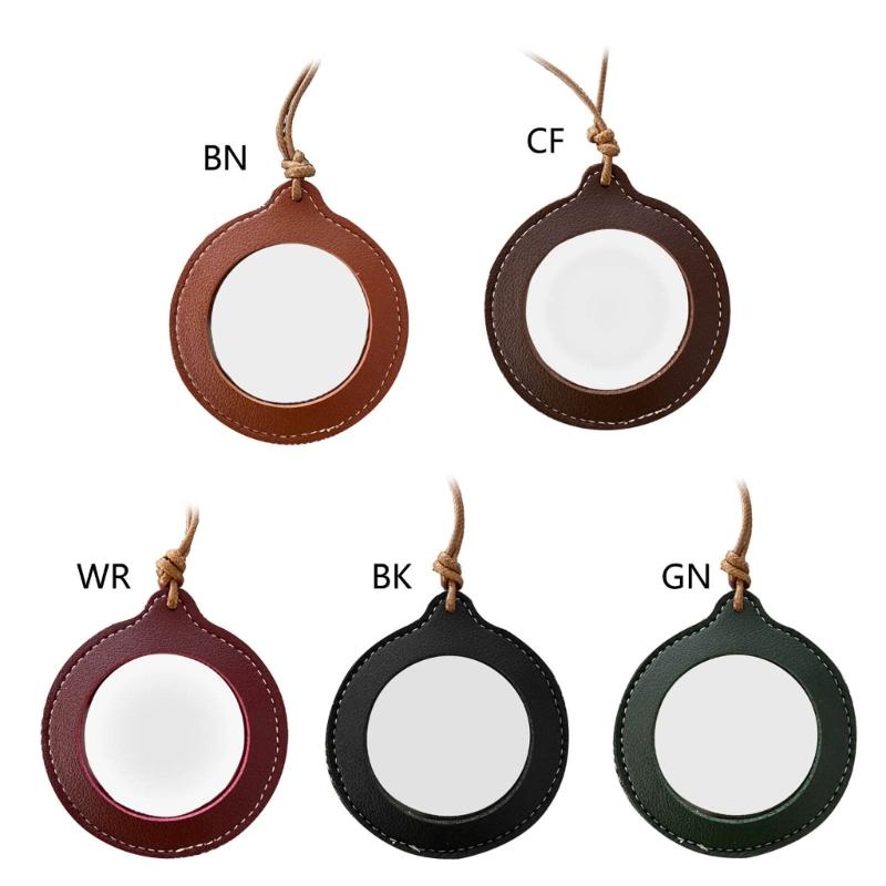 Lightweight Magnifying Glass Pendant Leather Strap Necklace Magnifier Pendant Gift for Grandparents, Adults and Kids