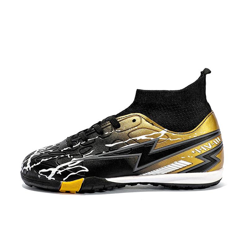 

New football shoes men s and women s TF students anti-skid competition children s adult long nails high top AG training RY2501 34