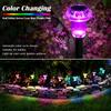 4Pcs Solar Pathway Lights Outdoor Vibrant LED Mushroom Garden Stake Lighting for Walkways Lawns Driveways Landscapes Decorative