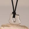 Sophisticated Stainless Steel Waterproof Irregular Geometric Metal Wax Rope Necklace Accessory Fashionable Jewelry Gift