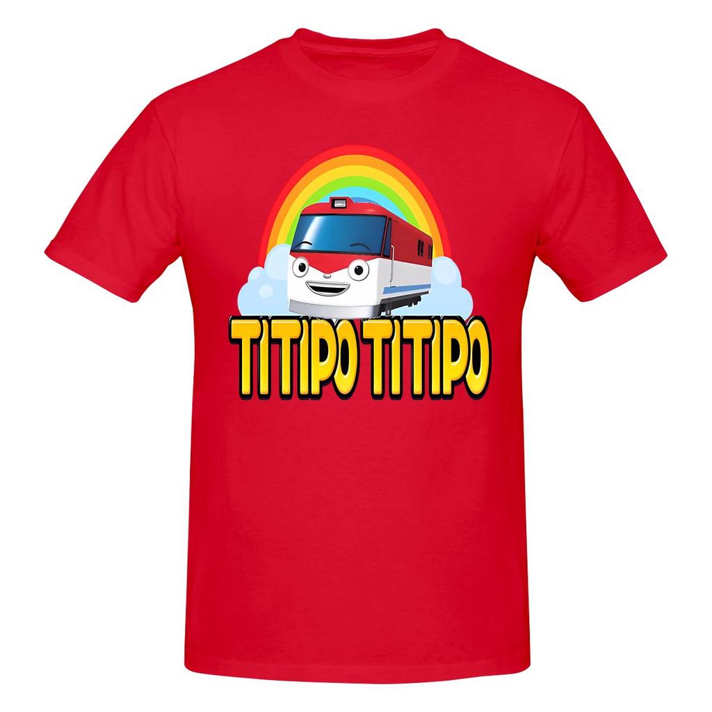 Titipo Train Regular Style Tshirt Casual Youthful Feeling Basic Versatile Cotton Tee