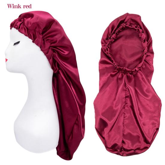 Elastic Stain Bonnet Breathable Multifunctional Wide Bonnet for Hair Sleeping Edge Long Hats Wrap Female