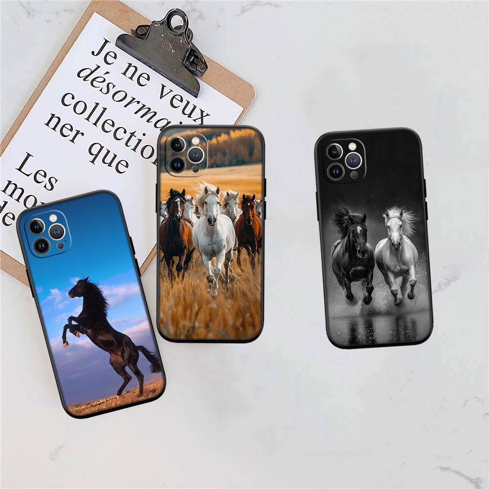 BF56 Fint Häst Mjukt Skal Telefonfodral för Redmi Note 8 9 Pro Max 9S 9T 9C NFC 8T 8A 10A A4