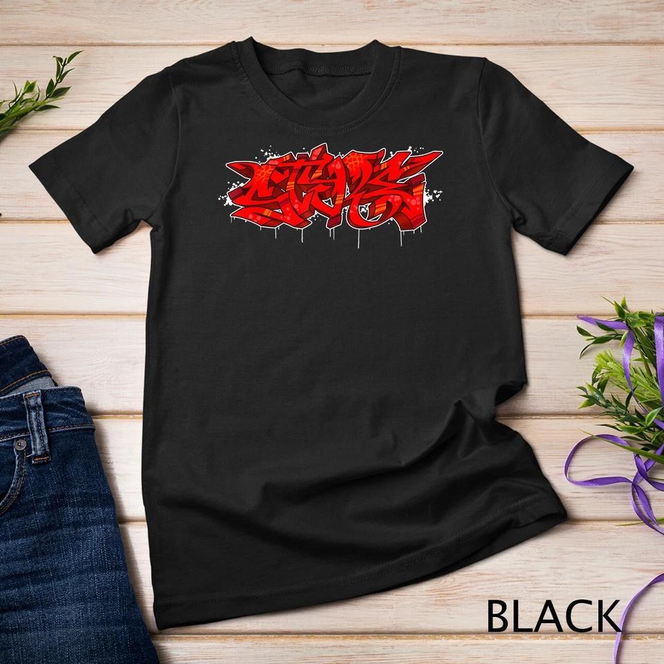 STYLE Graffiti piece red Graffiti Hiphop Shirt Unisex T-shirt M