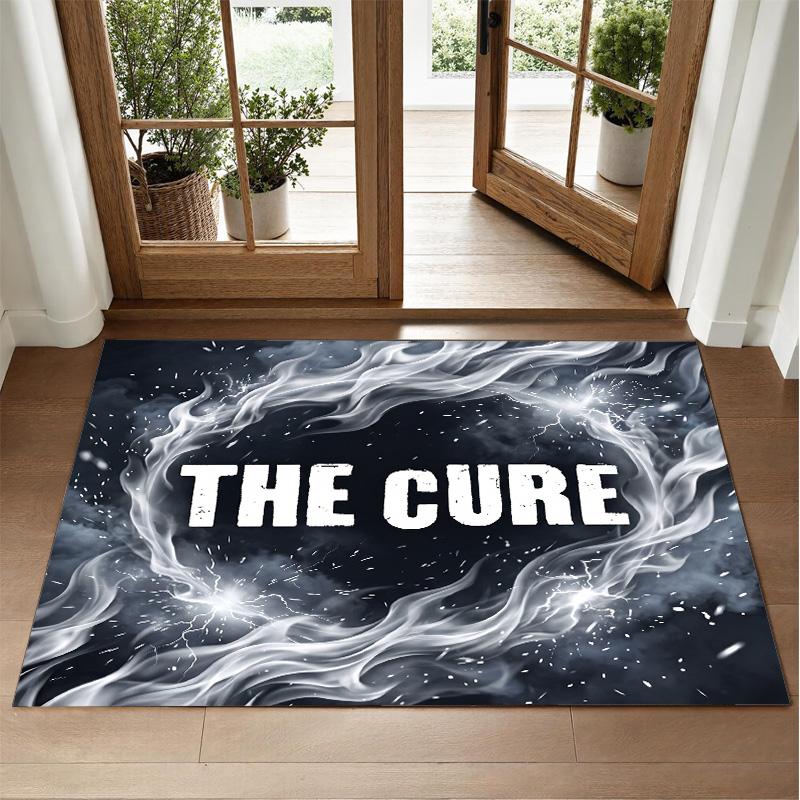 The Cure Design Crystal Velvet Rug Soft Decorative Mat for Bedroom Entrance