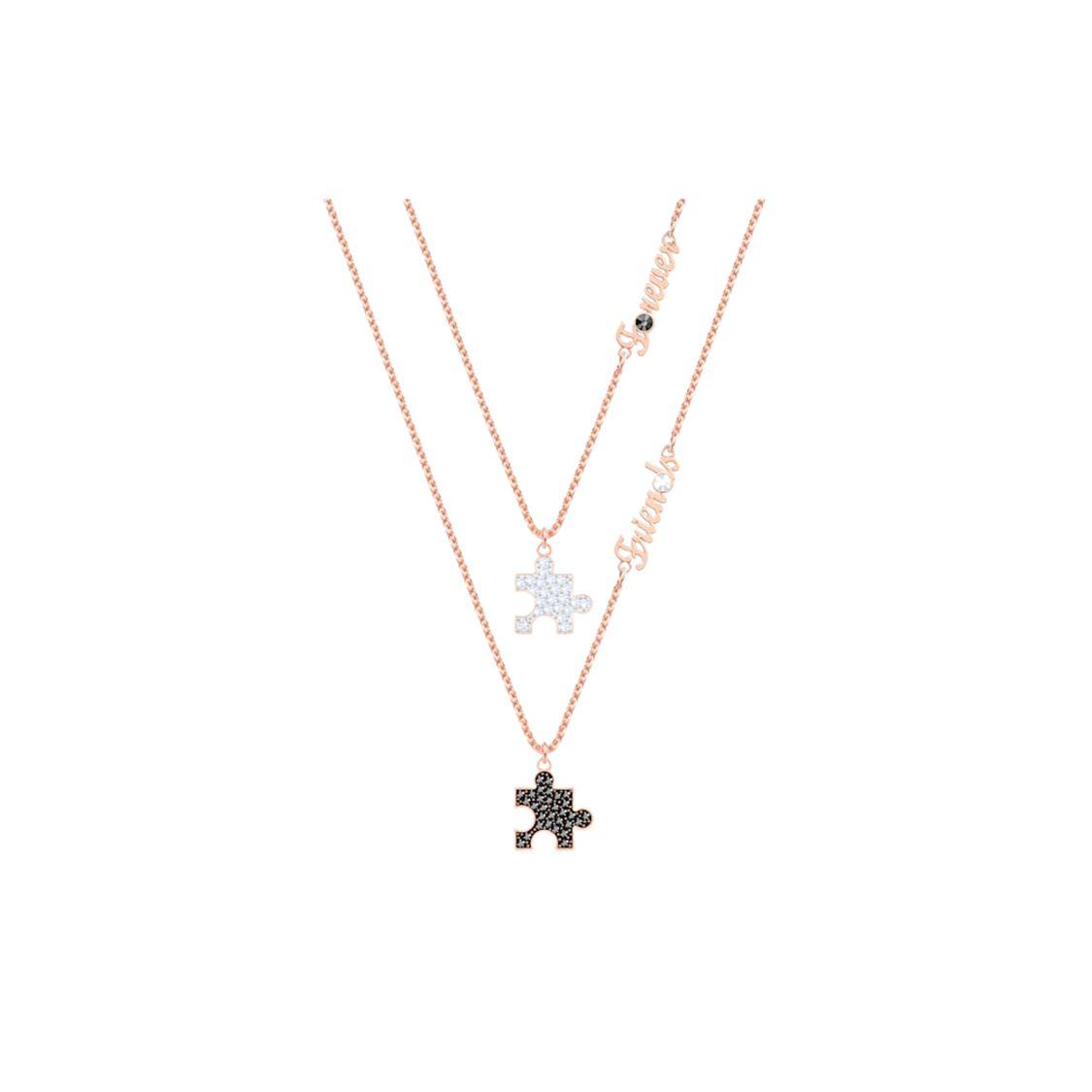 

Swarovski Nicest Fun Puzzle Refreshing Necklace Set Women necklaces Rose-Gold 5446660 Rose Gold