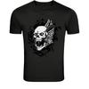 Screaming Skull Wings T-Shirt - Dark Gothic Horror Skull Graphic Tee