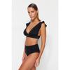 Czarny dół od bikini z wysokim stanem Tbess21ba0057