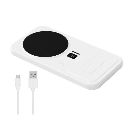 Kaffekoppvarmer med trådløs lader 3 justerbare temperaturinnstillinger Automatisk avstenging Drikkebrikke Smart koppvarmer for iPhone Øretelefon Klokke