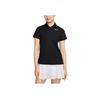 Logo Printed Pullover Polo Shirt Women Tops Black FD5496-010