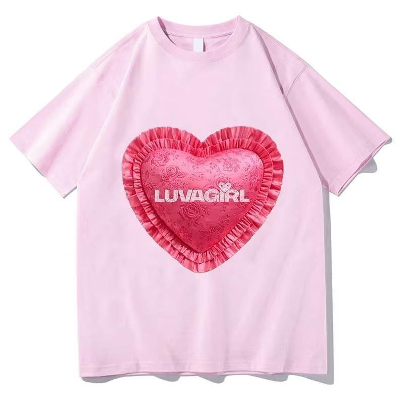 

Coco Jones LUVAGIRL TShirt Tour Short Sleeve Merch Tee Women Men Crewneck Fashion T-shirt Unisex Aesthetic Tops Streetwear Tops S разноцветный