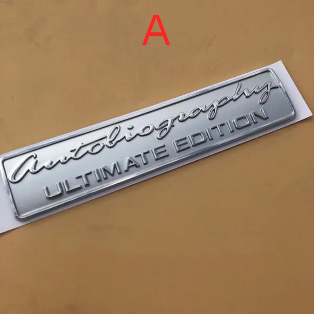 Car Handwriting SV Autobiography Ultimate Edition SPORT Emblem Badge for La/nd Rov/er R/ange Ro/ver Exe/cutive Limi/ted  Sticker
