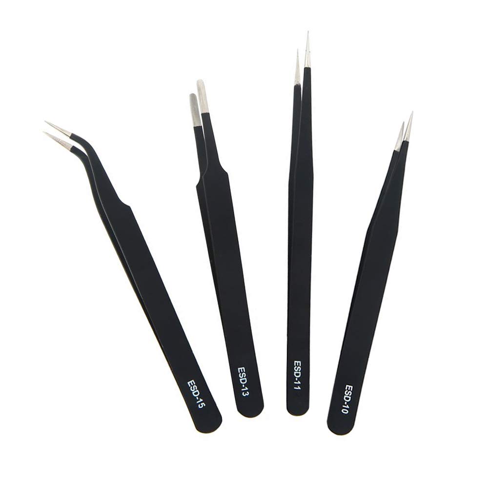 YFFSFDC Plastic Model Tool Precision 4 Suitable for Plastic and More Tweezers, Types, Models, DIY, Crafts, Nails, Electronics,