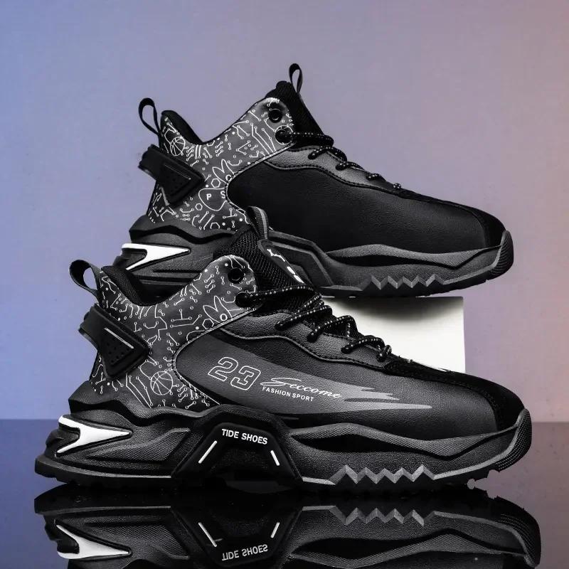 Men Sneaker Casual Sports Basketball Shoes for Men High Top Male Running Shoes Walking Style Shoes Footwear for Hombre