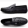 2025 Herren Mokassins aus Leder mit Krokodilmuster: Business Casual Vielseitige Schuhe mit weicher Sohle